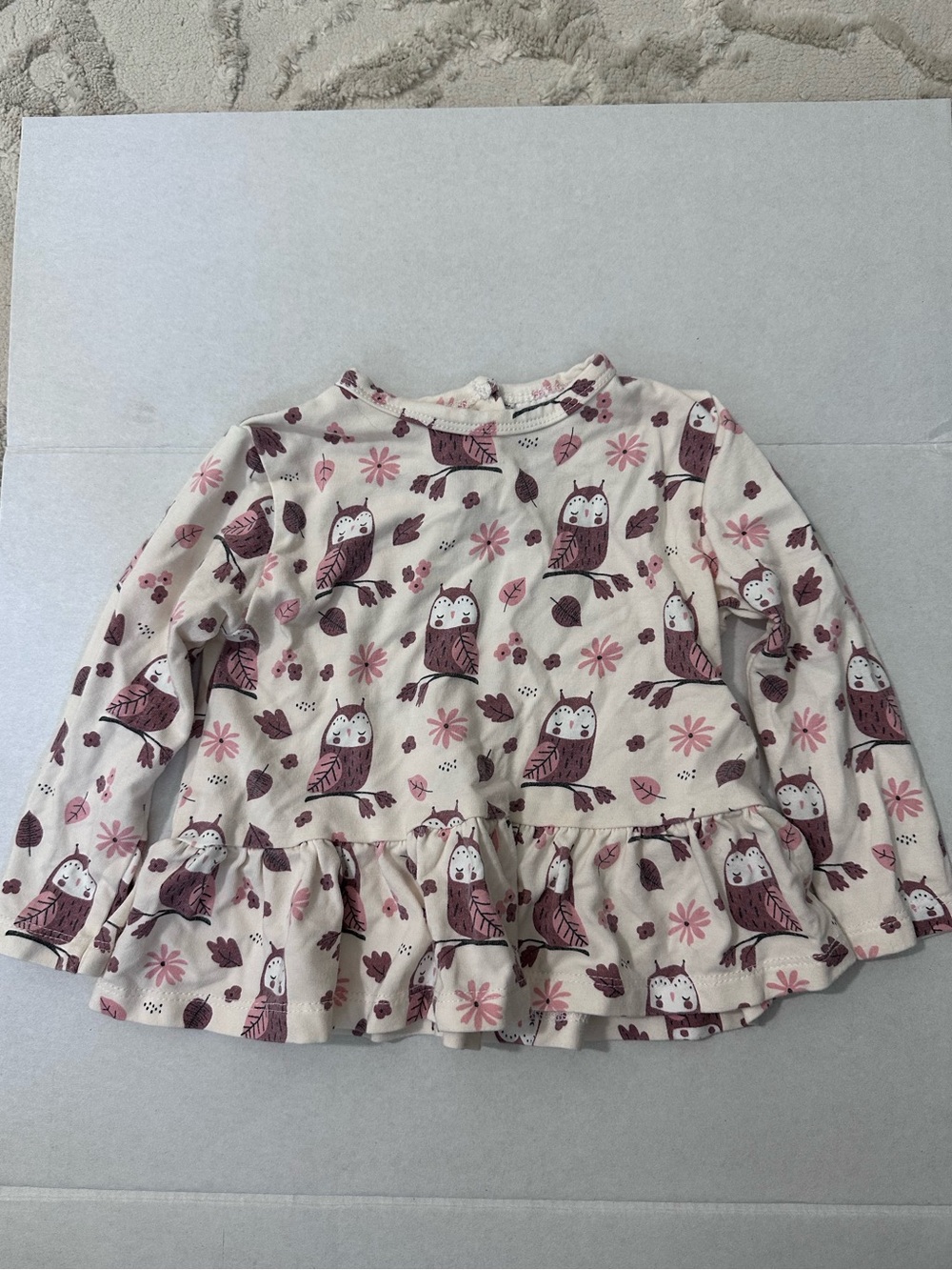 TESA BABE Hootie Owl Print Outfit 12-18 Months - Picture 2 of 9